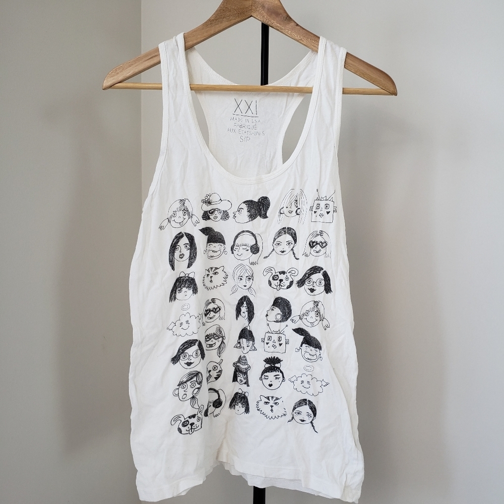 Many Faces Tank Top